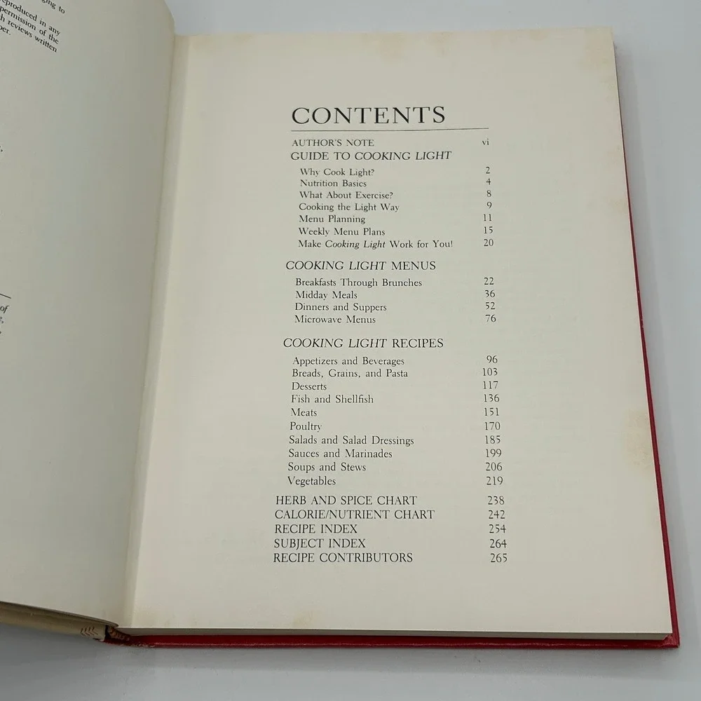 1983 Southern Living Cooking Light Cookbook Healthy Recipes Hardcover Illustrate